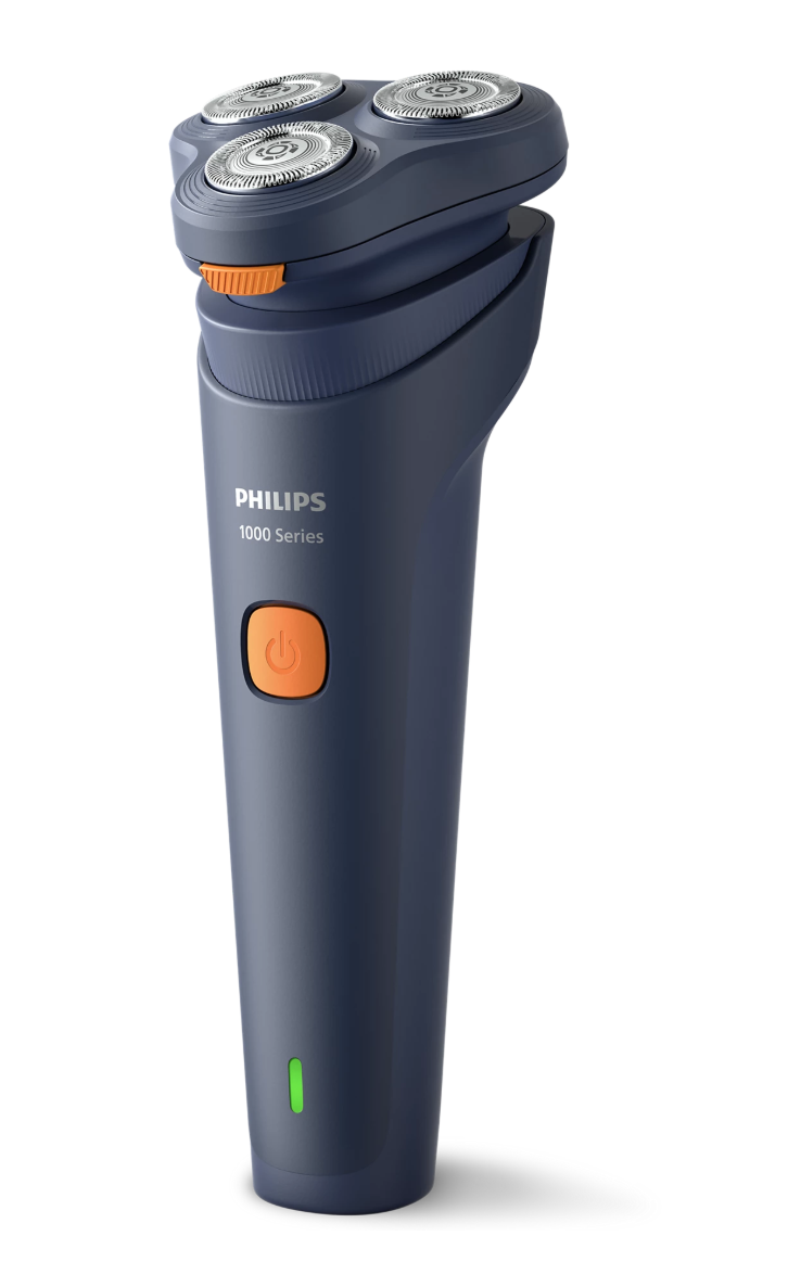 Philips Shaver 1000 Series S1880/00 Wet & Dry Electric Shaver, 27 PowerCut Blades, 3D Floating Heads, Cordless, Waterproof (IPX7)