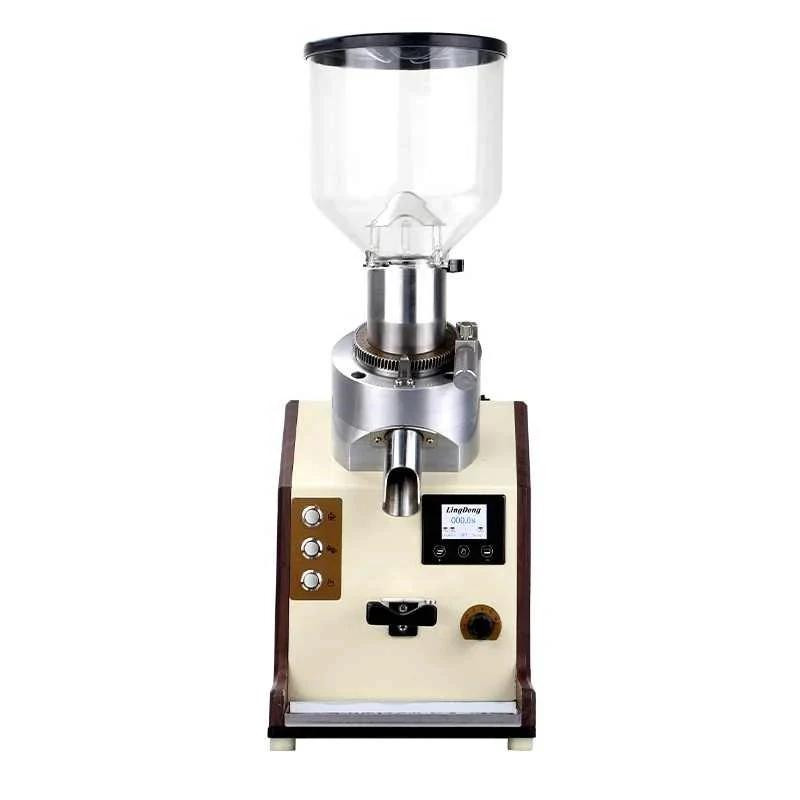 Commercial Electric Large Commercial Bean Mill 1.5L, Professional Brushless Motor Coffee Grinder, Off-White Aluminum Alloy