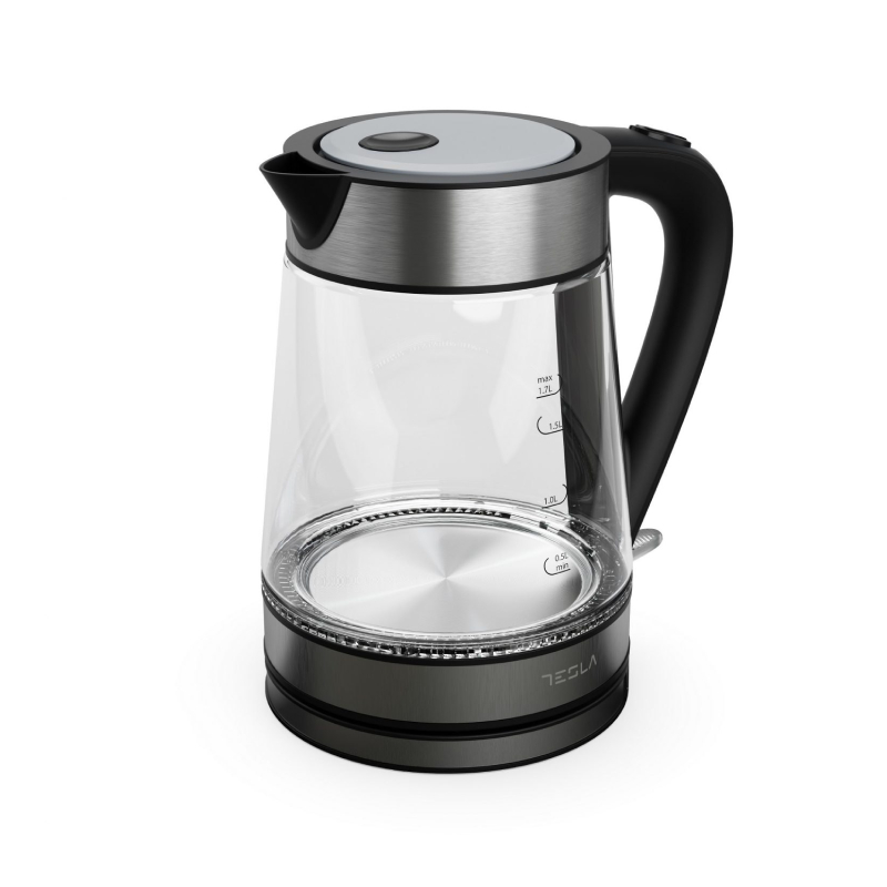 Tesla Glass Electric Kettle 1.7L 1850W – Fast Boiling, Stylish & Durable Kettle for Home and Office KT300X/G