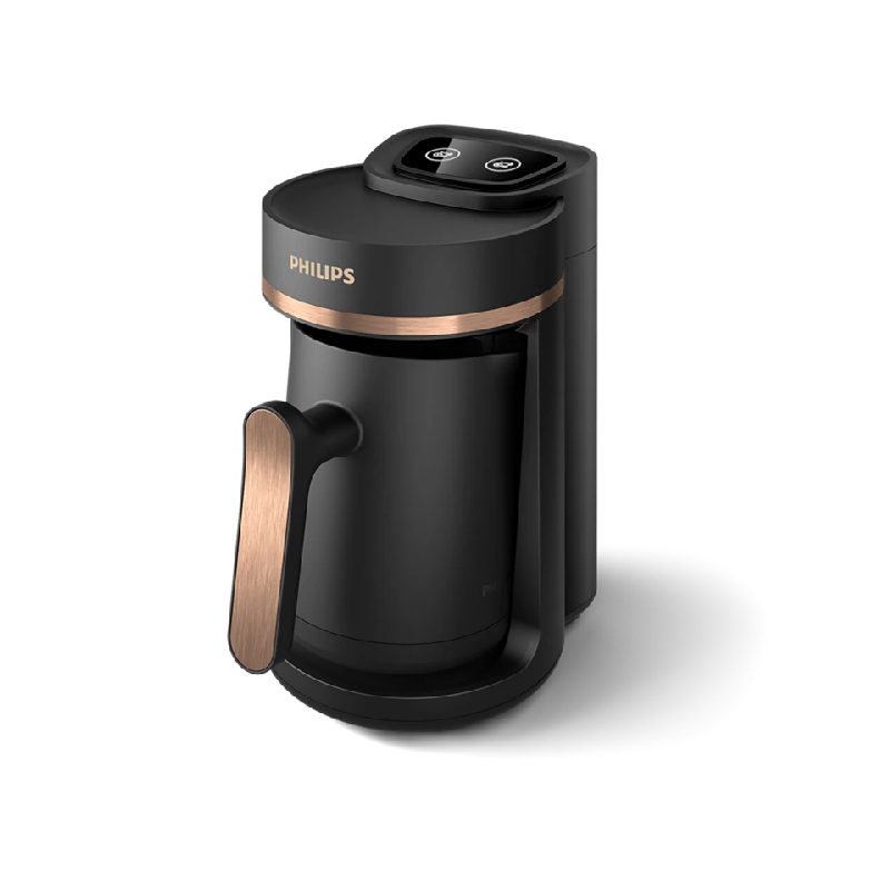 Philips Turkish Coffee Maker 5000 Series 735W with Slow Brew Function, 4 Cups Capacity, Overheat+Overflow Protection, Easy-touch Buttons HDA150/62