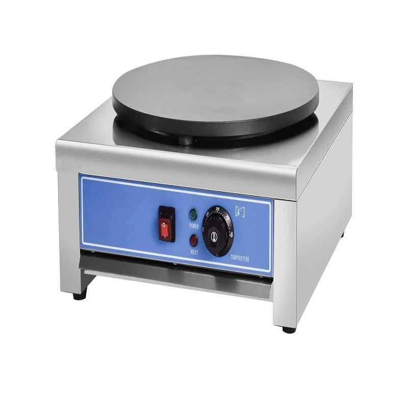Commercial Electric Single Plate Electric Crepe Machine 3kW, 40cm Professional Non-Stick Pancake Maker WG-1EYE