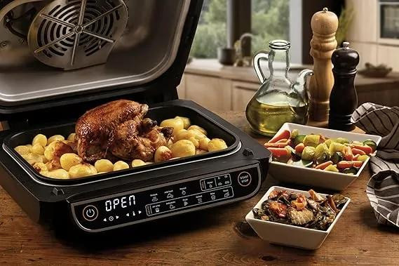 Kenwood Airfryer 8l Digital Touch Screen 4 in 1 Fry, Grill, Roast and Bake 1700w Ghf40.000bk4 Grill Levels, 8 Preset Functions - Grill, Air Crisp, Roast, Bake, Pizza, Reheat, Dehydrate & Manual Function