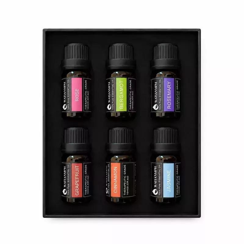 Mixed Flavors Aromatherapy Fragrance 6 In 1 Essential Oil Scent For Diffusers Humidifier For You Rooms, Cars And Office (6*10ml)
