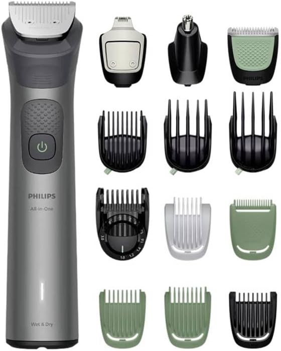Philips Multigroom 7000 for Men, All-in-One Trimmer, Electric 15-in-1 Beard Trimmer and Hair Trimmer for Face, Head and Body - 26 Length Settings (0.5-20 mm) (MG7935/15)