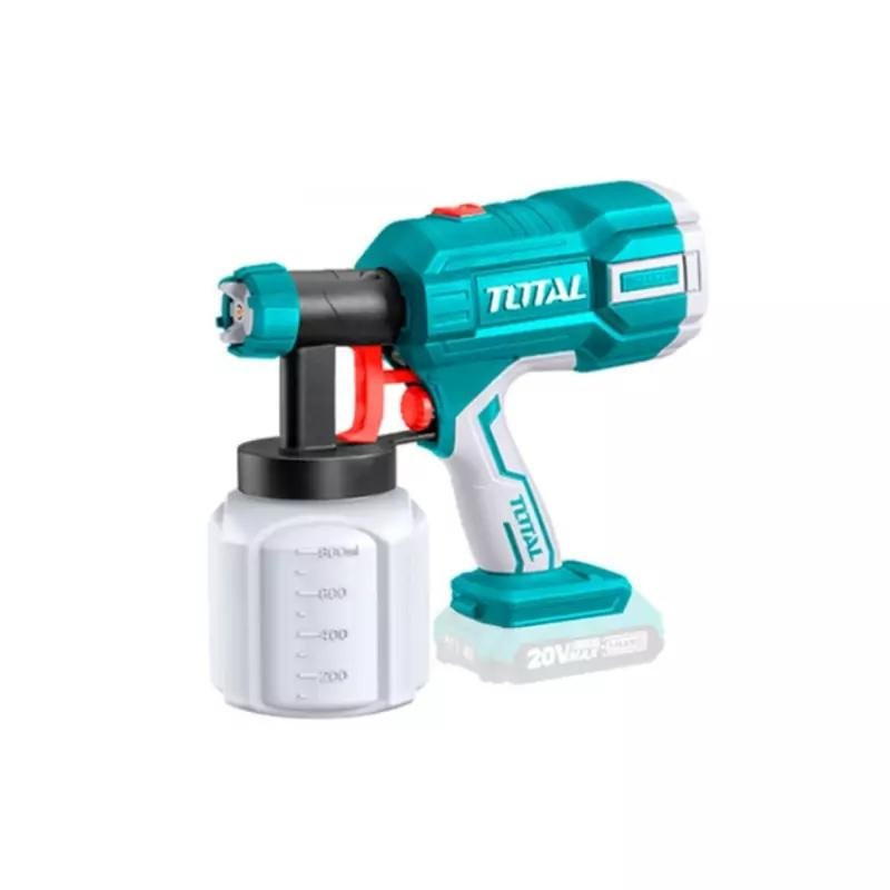 Total Cordless Spray Gun 20V 800ml with Battery, Charger & Accessories TSGLI20406