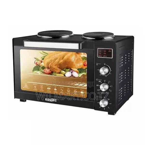 Kodtec Electric Oven – 1600W High Power Heating System, 45L Large Capacity, Baking, Roasting & Grilling Function, Adjustable Temperature Control with Timer, Family Size Heavy Duty Kitchen Oven KT-3845