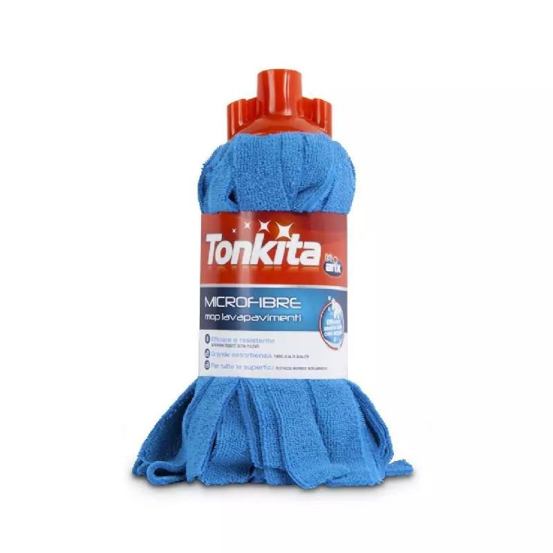Tonkita Microfiber Antibacterial Mop, Mop with Ultra-Cleaning and Absorbent Microfibers, Suitable for All Types of Floors TK020 Pack of 2
