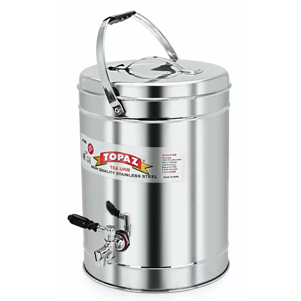Topaz Tea Can Stainless Steel 30L Eco-Friendly Tea/Coffee Urn Hot & Cold Pot Leak Proof Food Grade