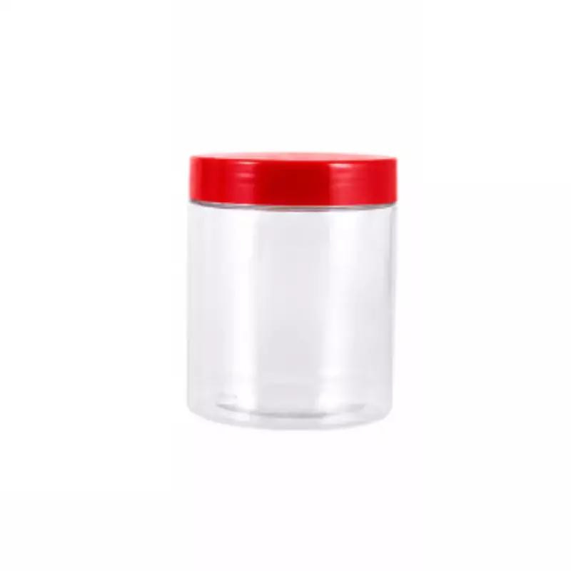 Bon Appetit Round Glass Jar with Red Screw Lid 0.5L HM-BA05 (12P)