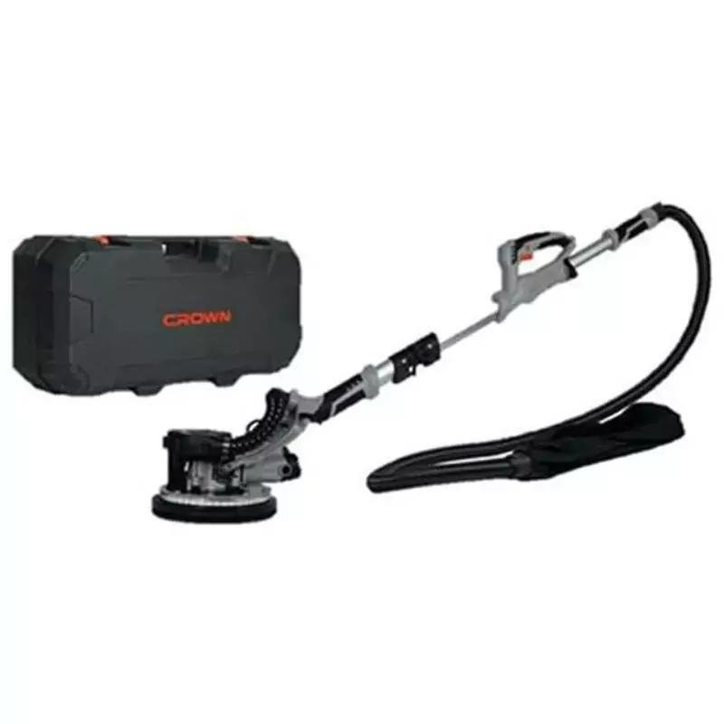 Crown Drywall Sander 750W, 1000-1600rpm, 215mm, Flexible Head, LED Light, Dust Extraction CT13608 BMC