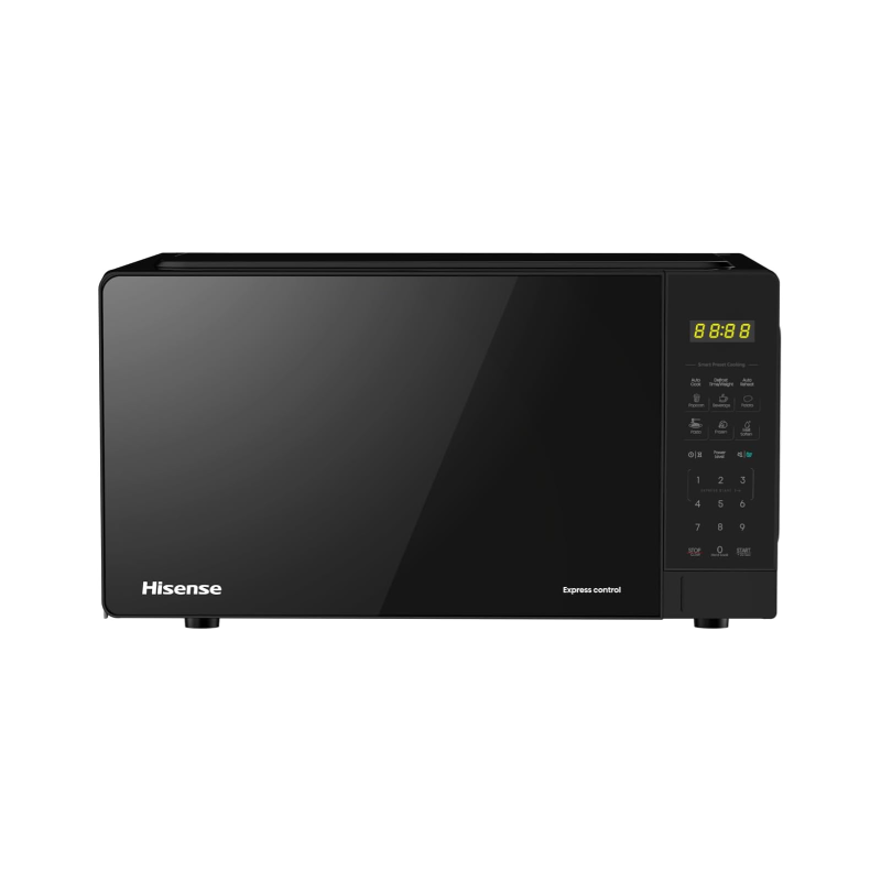 Hisense Digital Microwave Oven 20L 700W with Child Safety Lock, 11 Power Levels, Black H20MOBS15