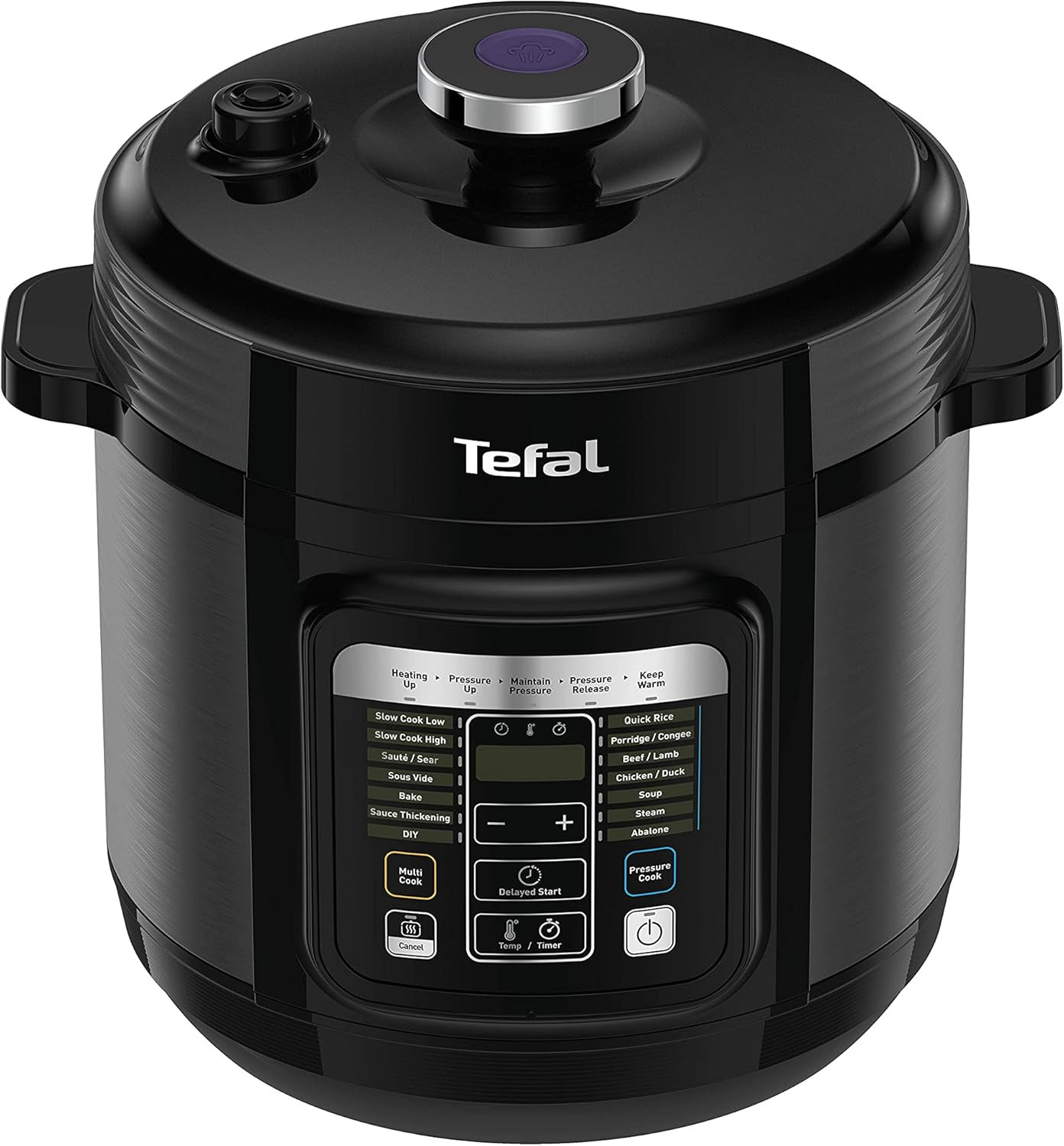 Tefal Smart Multi Cooker 6 Litres with 15+2 Program Settings, Coloured LCD Control Panel & Multi-Function Cooking CY601865