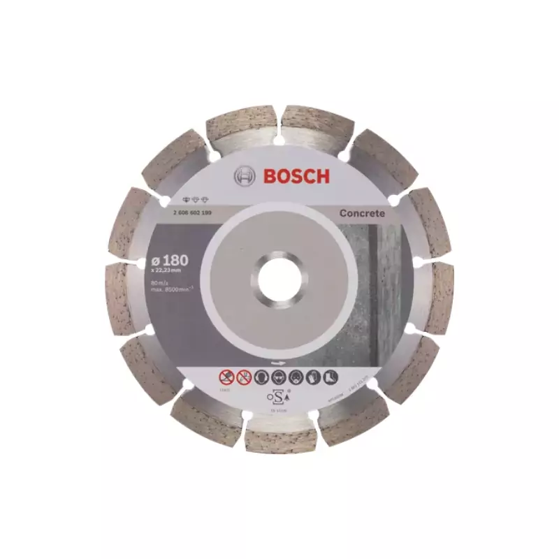 Bosch Diamond Cutting Disc 180 x 2.0 x 10mm for Concrete 2608602199