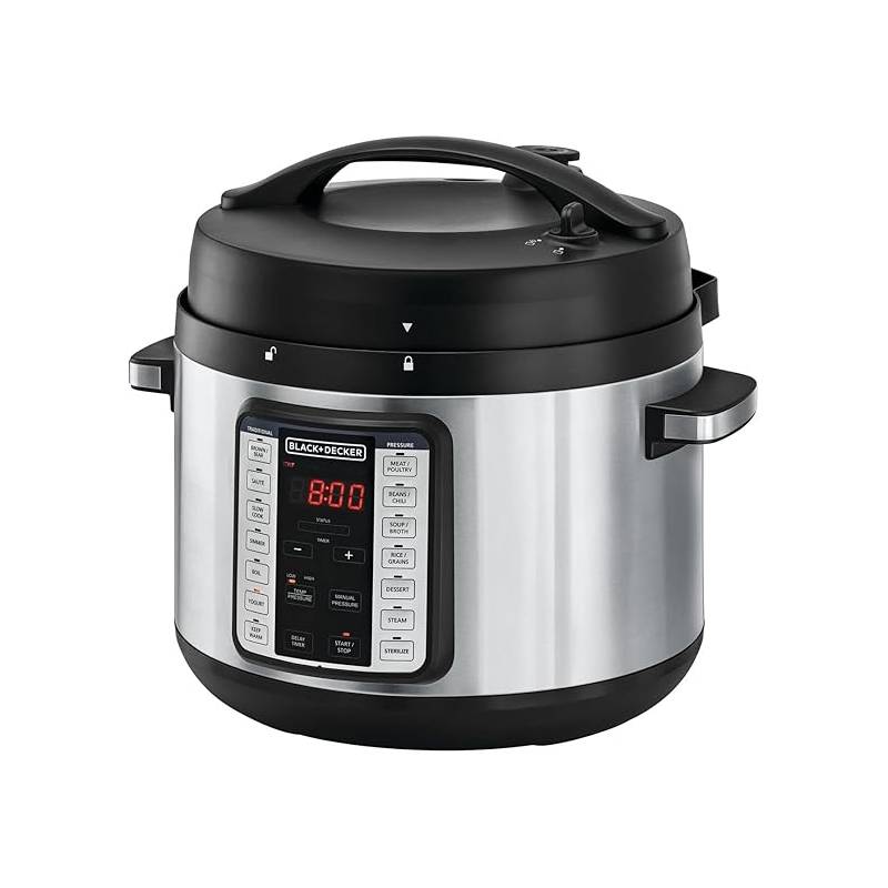 Black & Decker Pressure Cooker 10L, Safe, Durable & Fast Cooking PCP1010-B5