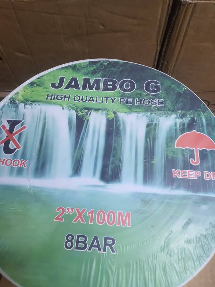 Jambo G 2-Inch Water Hose Pipe, 100 Meter Heavy Duty Flexible Water Hose for Irrigation, Agriculture, Gardening and Industrial Use