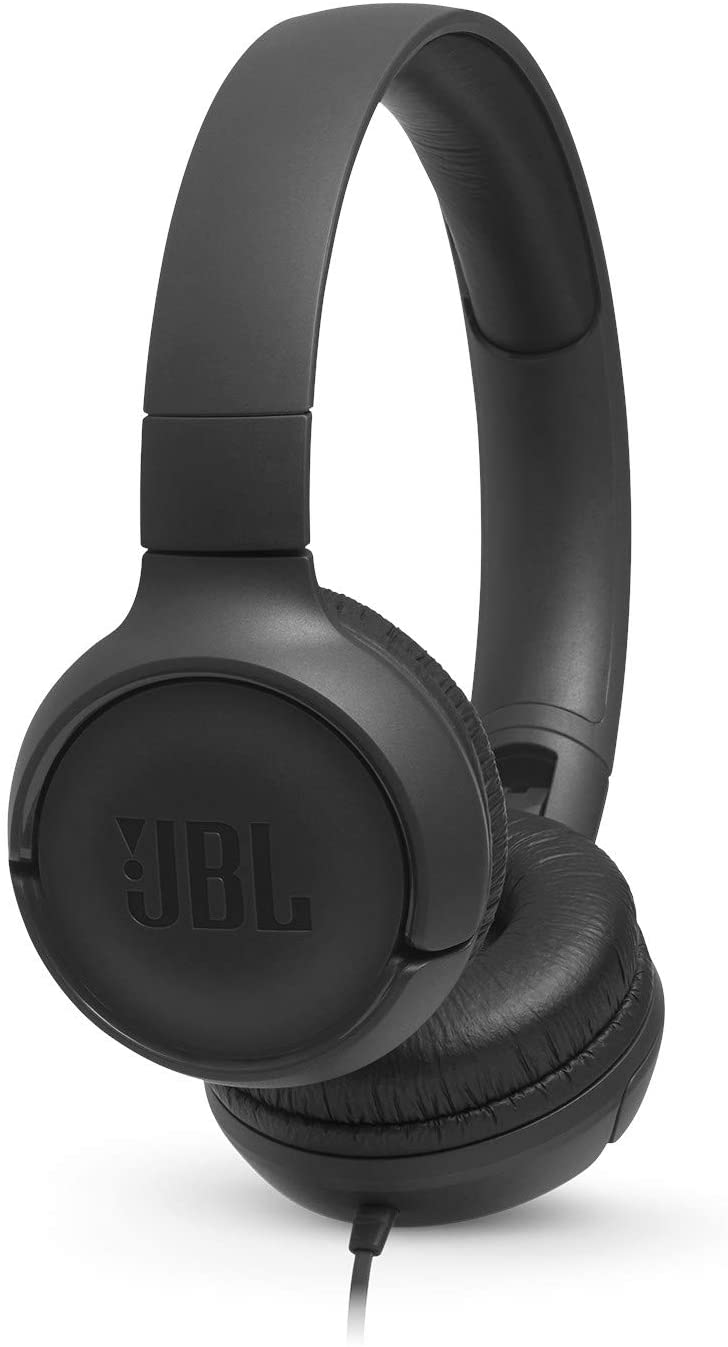JBL TUNE 500 - Wired On-Ear Headphones - Black