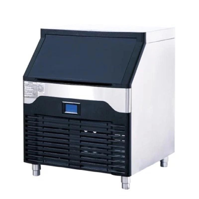 Commercial Electric Industrial Ice Cube Maker, 100kg/Day High-Capacity Ice Machine, Professional 40kg Storage Automatic Ice Maker WG-KK220