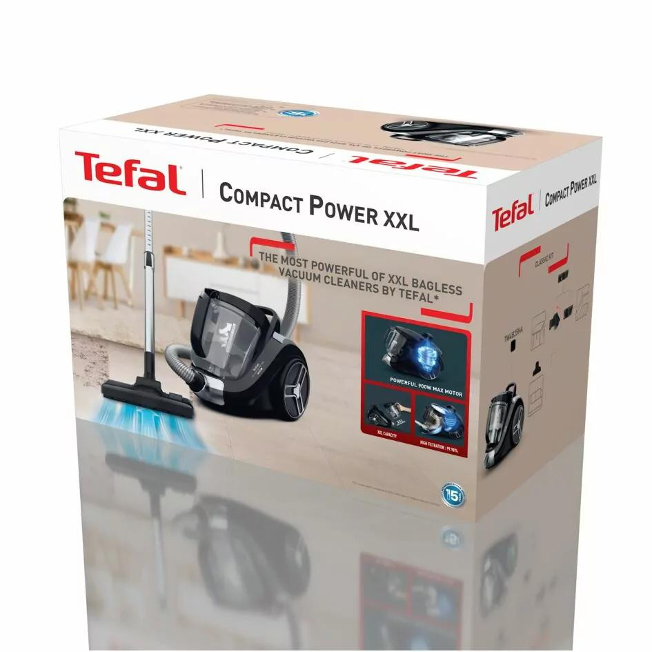Tefal Vacuum Cleaner 2.5l Carry Handle Bagless Canister 900w Tw4b25ha - Telescopic Metal Tube Bagless Canister Transport Handle 3 Levels Of Filtration