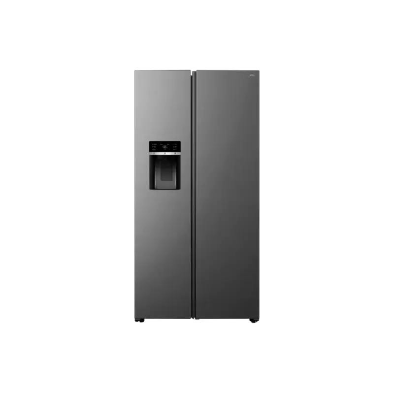 TCL Side By Side Refrigerator 591L, 3in1, Twin Inverter, No Frost, Water Dispenser & Ice Maker, Inox, C575SBIM