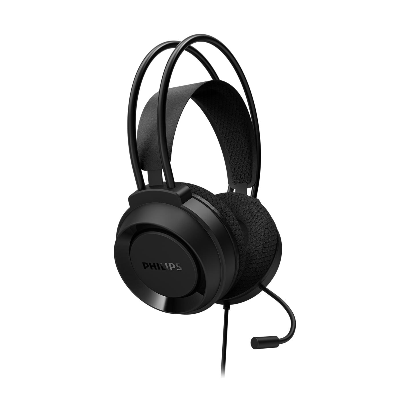 Philips  Wired Over-Ear Gaming Headset with 50mm Dynamic Drivers, Closed-Back Immersive Sound, Noise-Reducing Omnidirectional Microphone, 2m Cable, USB-C & 3.5mm Multi-Platform Compatibility for PC, PS5, Xbox, Nintendo Switch & Mobile Gaming TAG3BK/97