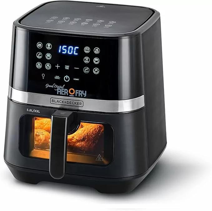 Black and Decker Air Fryer 1700W 4L, Rapid Air Technology, AF7210-B5