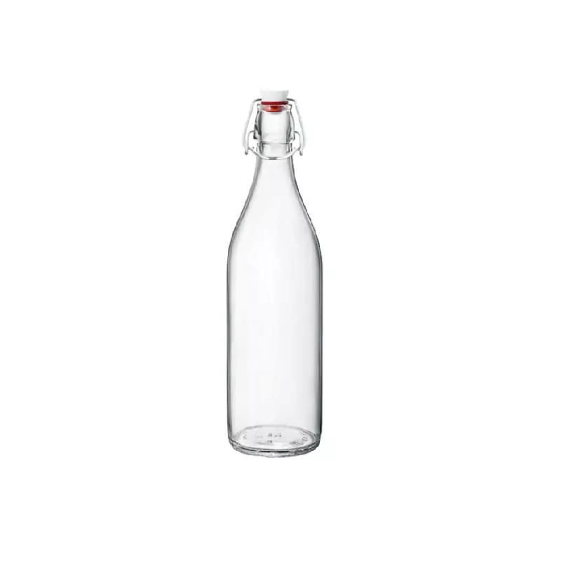 Bon Appetit Glass Water Bottle 250ml with Wire Clip Lid HM-BA492
