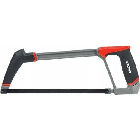 CROWN 12" Hacksaw frame with saw Bi-material handle 300mm 24TPI Aluminum alloy body CPHSH-FXB12