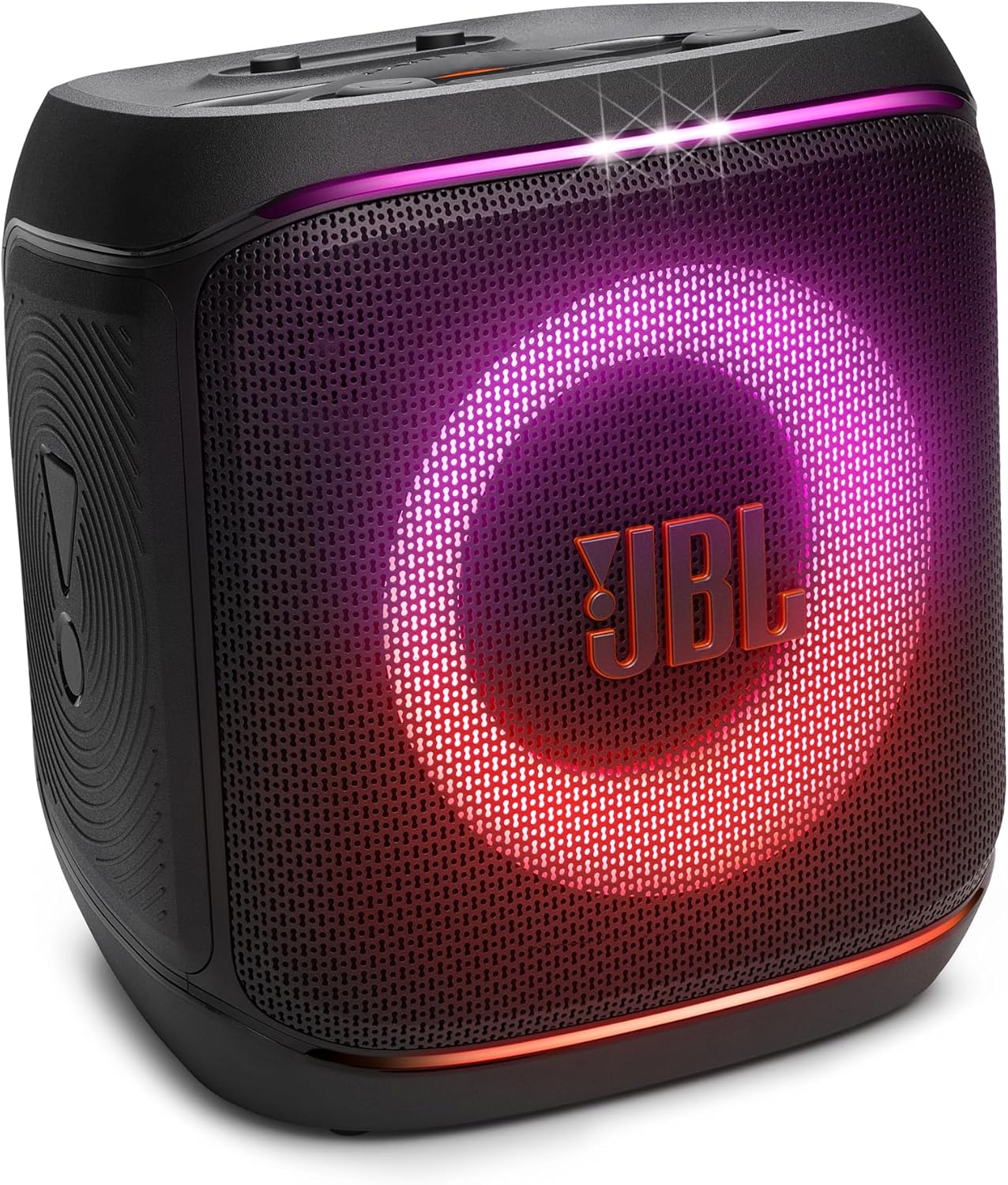 JBL Partybox Encore 2, Wireless Bluetooth Party Speaker with Wireless Mic, 15 Hours of Playtime, IPX4 Splashproof, Pro Sound with AI Sound Boost and Auracast Multi-Speaker Connection, Black