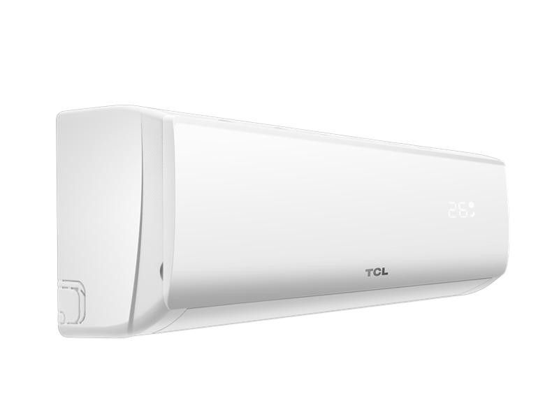 TCL Split Wall Mounted Air Conditioner 24000BTU, Fixed Speed Cooling, Self-Diagnosis, Safety Centric Design, IFeel Mode, Eco Mode, Auto Restart, Smart Air Flow, Filter Cleaning Prompt, Non-Inverter, TAC-24CSA/XAA1