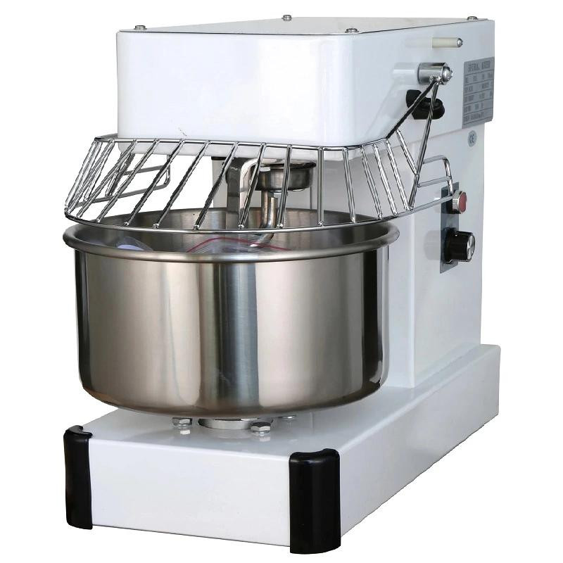 Commercial Spiral Mixer 10L, 4kg Kneading Capacity, Dual-Speed Industrial Dough Mixer 0.75kW – H10