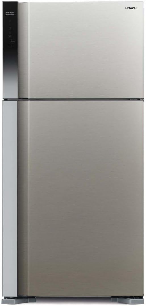 Hitachi 565 L Top Mount Refrigirator, Inverter control system Brilliant Silver HRTN8565DF