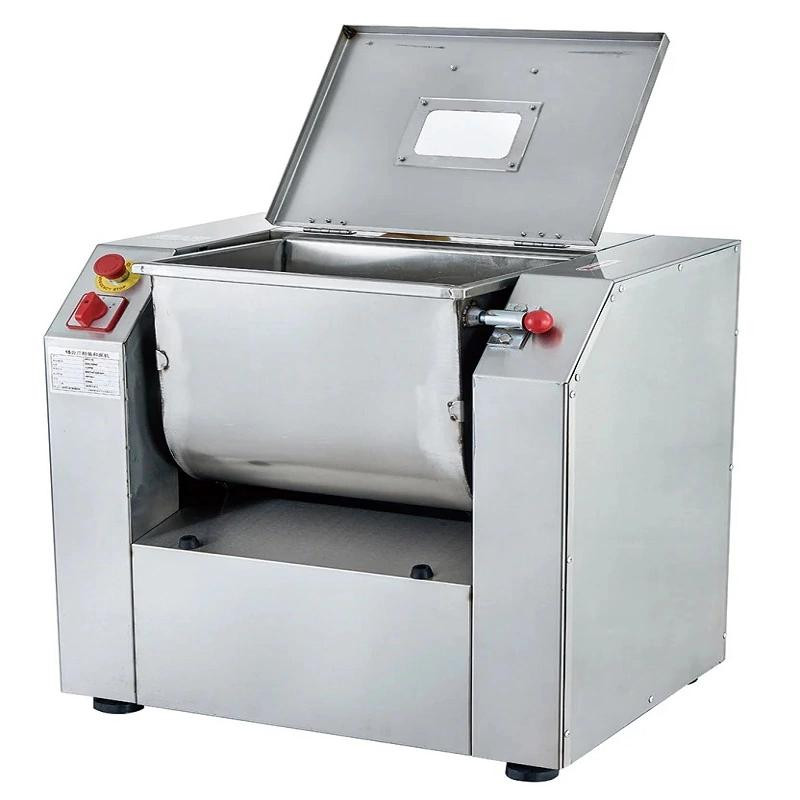 Commercial Electric Horizontal Dough Mixer 1500W High-Efficiency Industrial Blender 15L Capacity, Professional Stainless Steel Dough Kneading Machine HR-J15