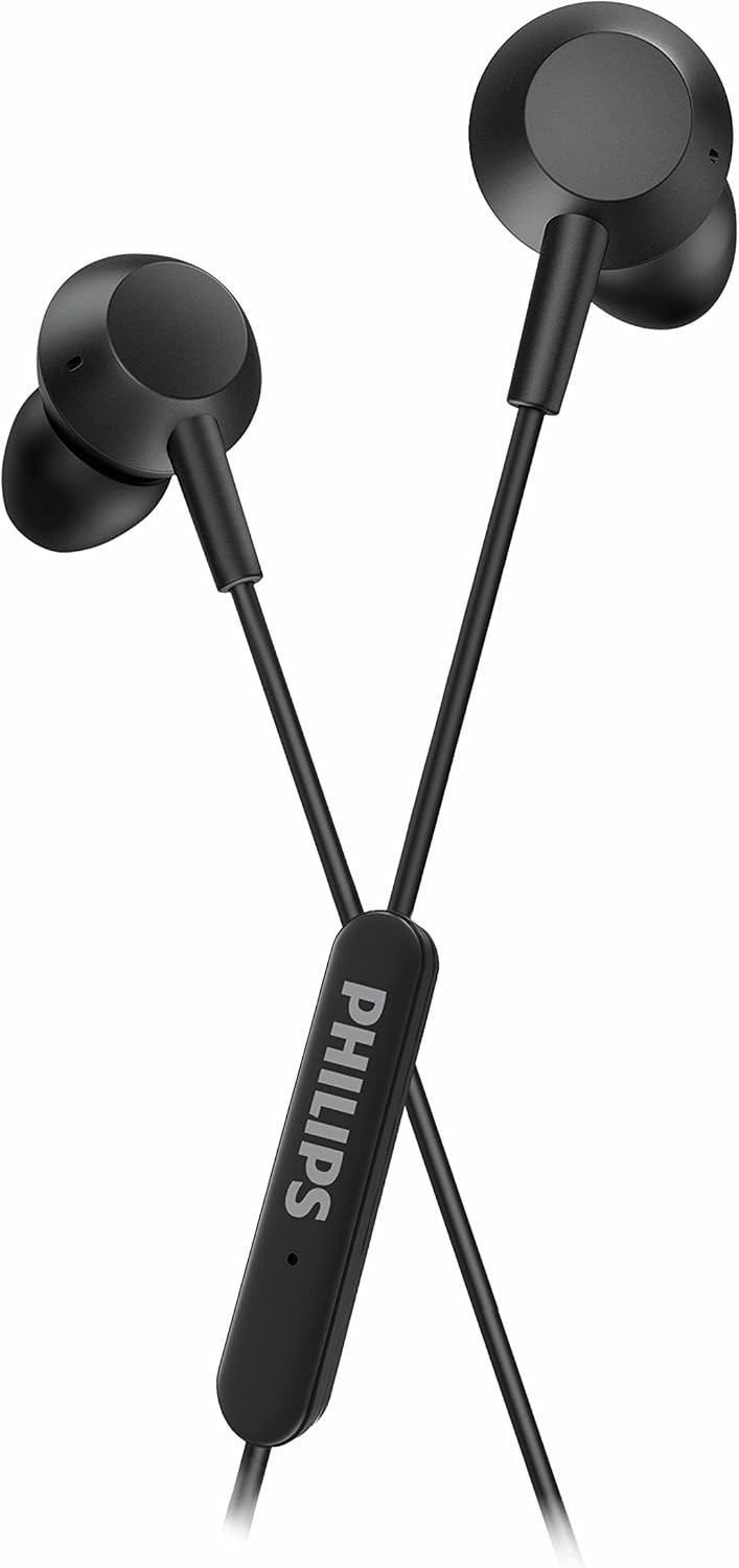 Philips Wired Earbuds USB C with Microphone, in Ear Type C Headphones with mic, Powerful Bass, Lightweight, USB-C Wired Earphones, 3-Button in-line Remote Ear Buds Wired