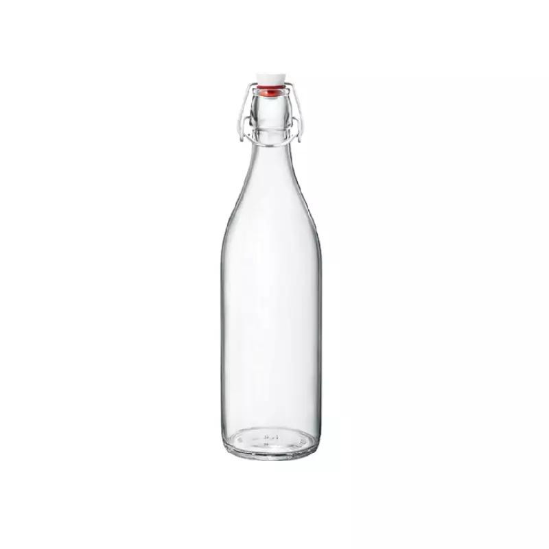 Bon Appetit Glass Water Bottle 500ml with Wire Clip Lid HM-BA414