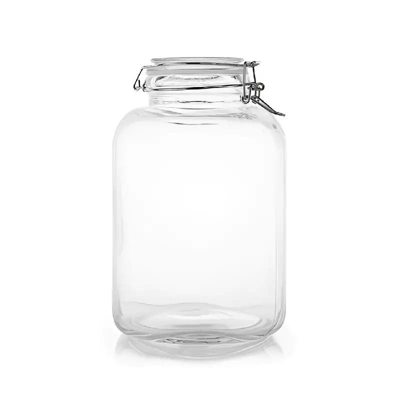 Bon Appetit Glass Jar with Clip Square 4L HM-BA95