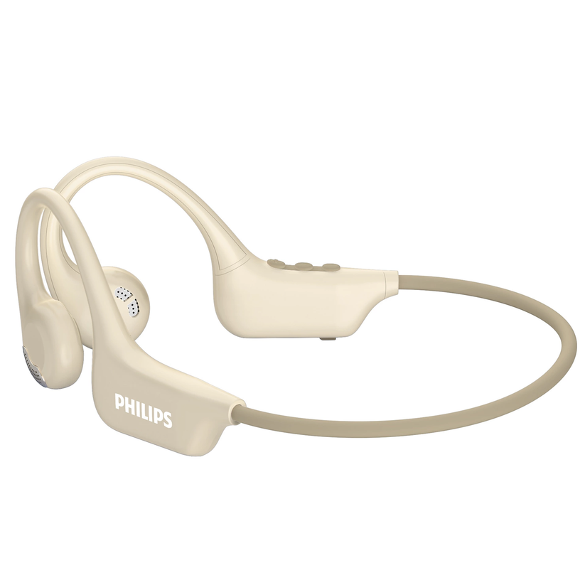 Philips  Open-Ear Wireless Bluetooth 5.4 Sports Headphones , AI Noise-Reducing Microphone, Adaptive Equal Loudness Compensation (AELC), 8H Battery Life, 10m Wireless Range for Running, Fitness & Outdoor Safety Awareness TAA1708YL/97