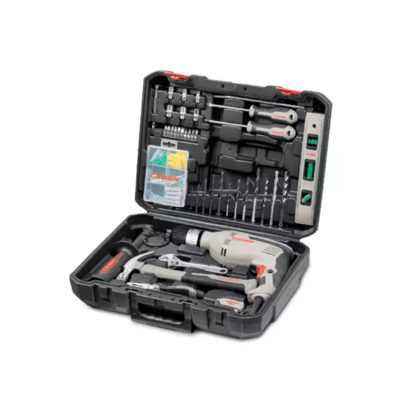 Crown 98pcs Tool Box with Drill 13mm 600W CK10-XA98