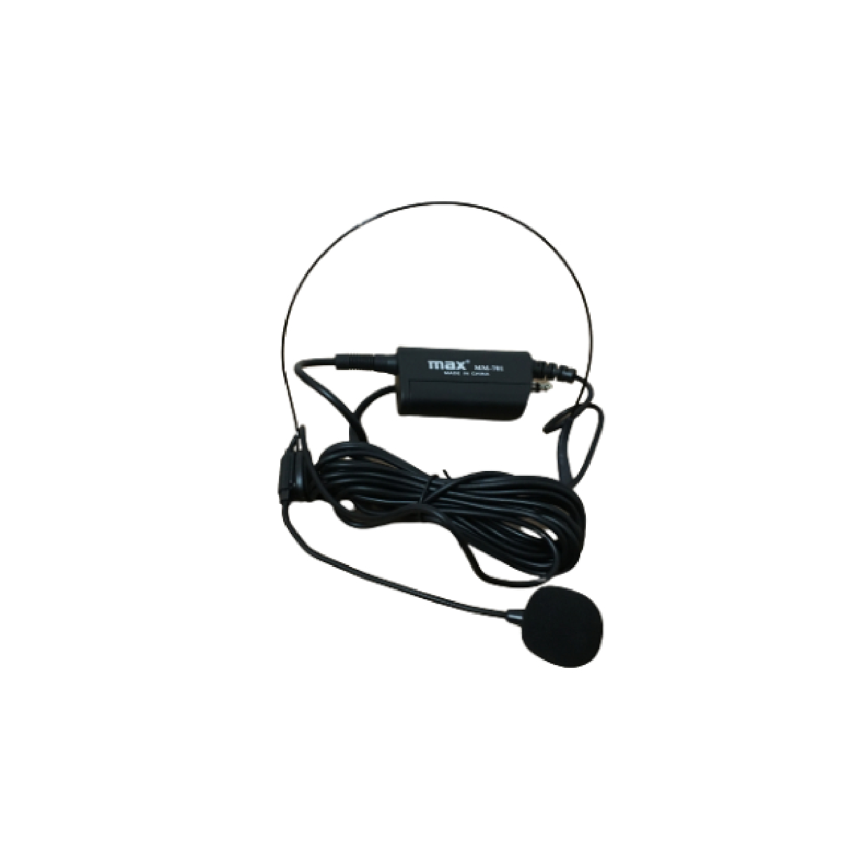 Max MM-701 Wired Lavalier Microphone with 3.5mm Jack, Omnidirectional Clip-On Mic for Recording, Teaching, Interviews & Presentations