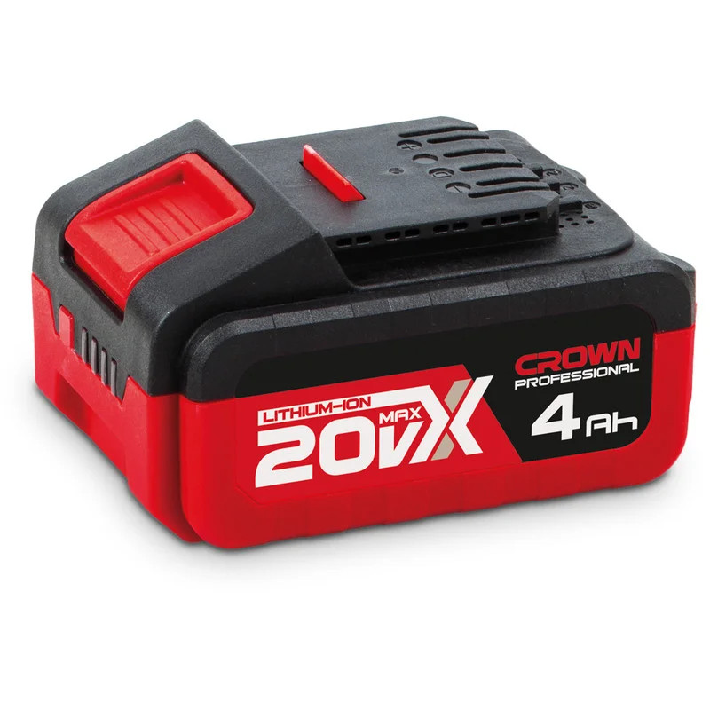 CROWN CAB204014XE 20V 4.0Ah Li-Ion Battery, 80Wh, Fast Charging, LED Indicator, 20V MAX Platform