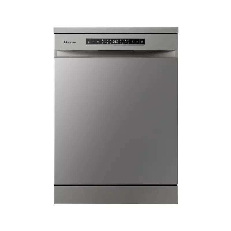 Hisense 15 Place Dishwasher with 8 Programs, LED Display, Touch Control, Stainless Steel Tub & Filter, Silver H15DSL