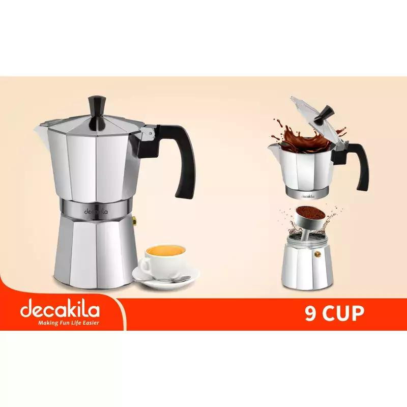 Decakila Milk Pot 450ML 9 Cup Moka Pot Non Drip Spout Kmcf025m