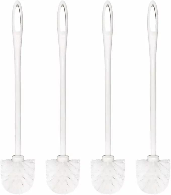 TBP Toilet Brush with Holder Shrink Wrapped with Colour 1324-White Pack of 48