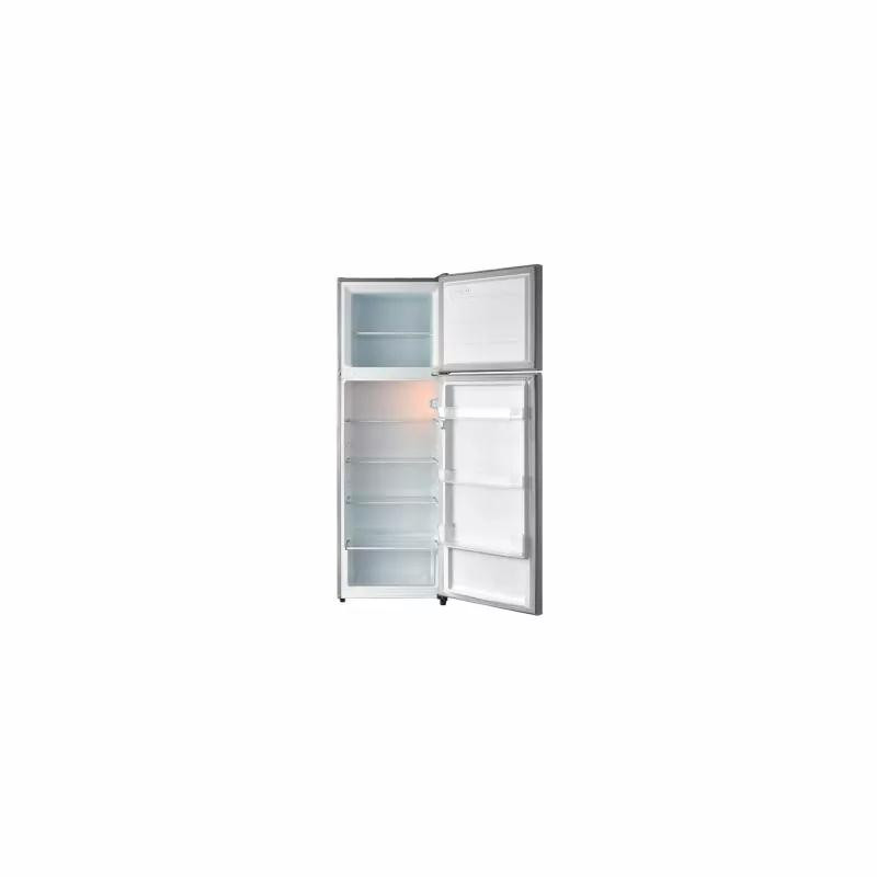 Evvoli Top Double Door Refrigerator Silver EVRFM-300L