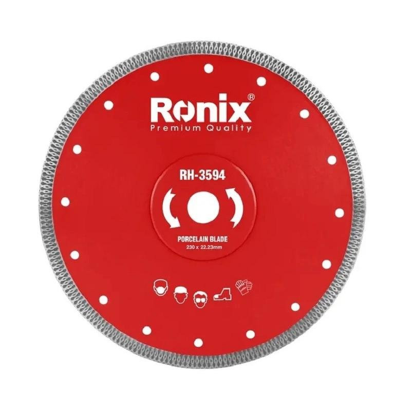 Ronix Diamond Saw Blade 230mm, X-Turbo Segment, High-Speed Porcelain & Marble Cutting RH-3594