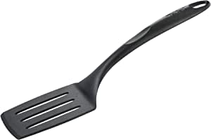 TEFAL Bienvenue Angle Slotted Spatula, Heat Resistent, Black, Plastic, 2743712 Tanzania