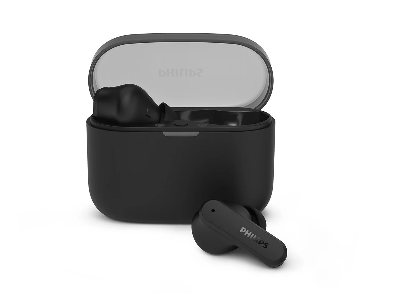 Philips TAT2000BK/97 True Wireless Earbuds, 32 Hours Playtime, Bluetooth 5.4, Dynamic Bass, Clear Calls, IPX4, Black