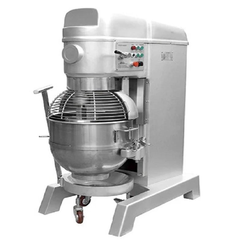 Commercial Electric Food Mixer 80L, 4kW High-Power 3-Speed Planetary Mixer with Safety Guard – B80F