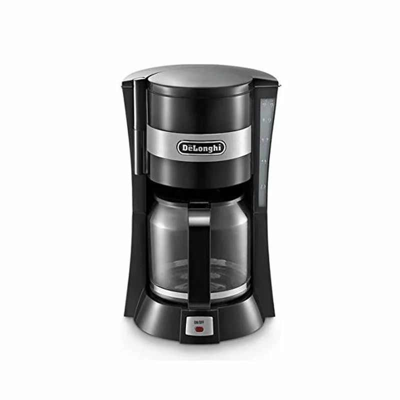 De'Longhi Coffee Maker Drip 1.25L 10 Cups Auto-Shut Off Water Level Indicator Glass Carafe ICM15210