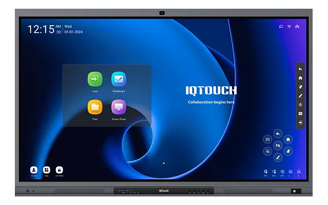 IQ Touch 98 Inch Ultra-smooth interactive display for smart classrooms & meetings Android OS | 4K UHD | 40-point Touch | AI Camera | BYOD 98QA1300Pro