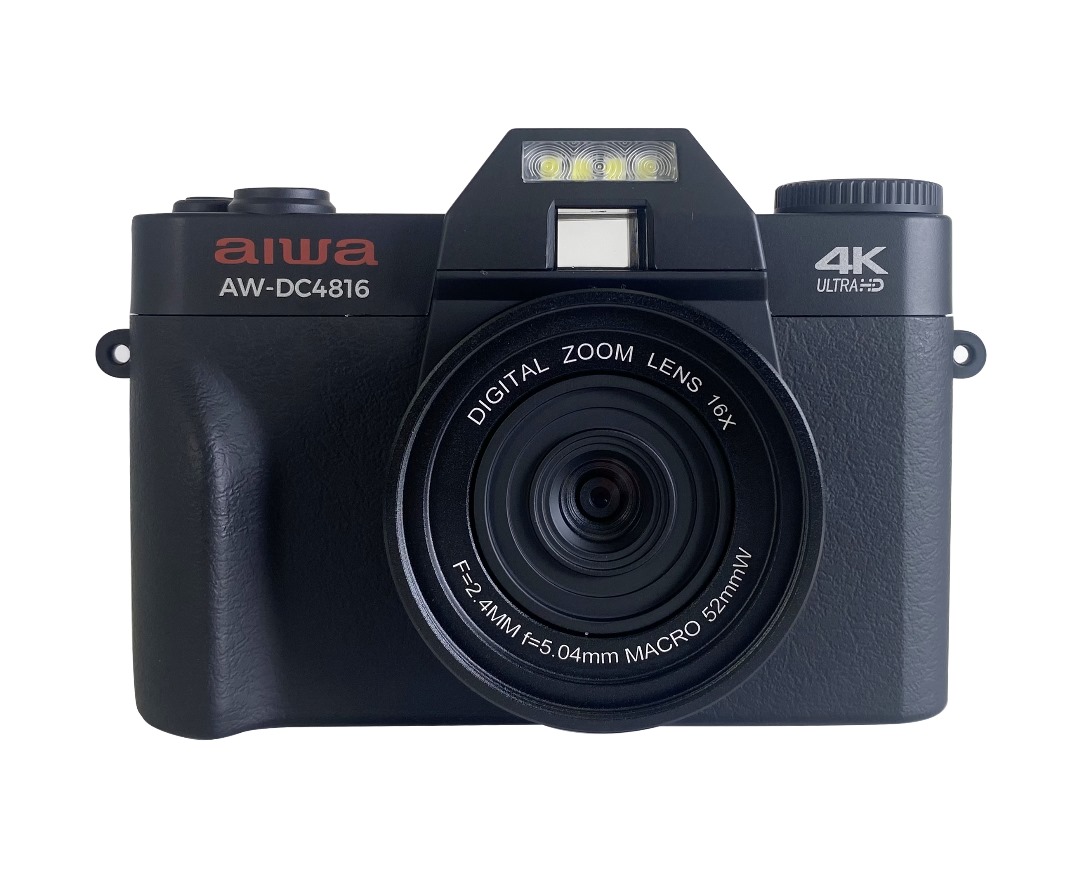Aiwa AW-DC4816 48MP 4K Digital Camera with 16X Zoom & Ultra HD Video Recording